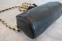 Load image into Gallery viewer, CHANEL CC mark fringe chain shoulder bag Lambskin Black/Gold hadware Shoulder bag 700090020