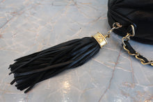 Load image into Gallery viewer, CHANEL CC mark fringe chain shoulder bag Lambskin Black/Gold hadware Shoulder bag 700090020