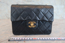画像をギャラリービューアに読み込む, CHANEL/シャネル ミニマトラッセシングルフラップチェーンショルダーバッグ ラムスキン ブラック/ゴールド金具 ショルダーバッグ 800040109