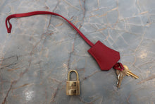 Load image into Gallery viewer, HERMES BIRKIN 35 Toile H/Graine Couchevel leather Beige/Rouge vif □D Engraving Hand bag 700100044