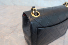 Load image into Gallery viewer, CHANEL Mini Matelasse single flap chain shoulder bag Lambskin Black/Gold hadware Shoulder bag 800040109