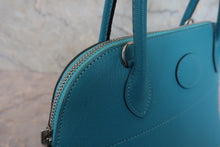 将图片加载到图库查看器,HERMES/BOLIDE 27 Chevre myzore goatskim Turquoise blue □H刻印 Shoulder bag 800030086