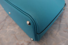 将图片加载到图库查看器,HERMES/BOLIDE 27 Chevre myzore goatskim Turquoise blue □H刻印 Shoulder bag 800030086