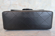 Load image into Gallery viewer, CHANEL Mini Matelasse single flap chain shoulder bag Lambskin Black/Silver hadware Shoulder bag 700090024