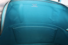 将图片加载到图库查看器,HERMES/BOLIDE 27 Chevre myzore goatskim Turquoise blue □H刻印 Shoulder bag 800030086