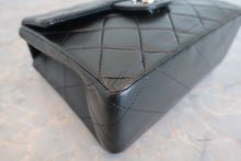 Load image into Gallery viewer, CHANEL Mini Matelasse single flap chain shoulder bag Lambskin Black/Silver hadware Shoulder bag 700090024