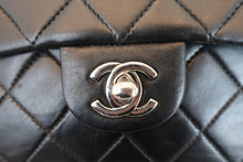 Load image into Gallery viewer, CHANEL Mini Matelasse single flap chain shoulder bag Lambskin Black/Silver hadware Shoulder bag 700090024