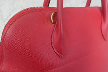 Load image into Gallery viewer, HERMES BOLIDE 35 Graine Couchevel leather Rouge vif 〇W Engraving Shoulder bag 700120189