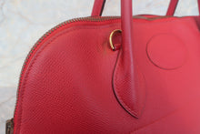 Load image into Gallery viewer, HERMES BOLIDE 35 Graine Couchevel leather Rouge vif 〇W Engraving Shoulder bag 700120189