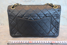 画像をギャラリービューアに読み込む, CHANEL/シャネル マトラッセWフラップWチェーンショルダーバッグ ラムスキン ブラック/ゴールド金具 ショルダーバッグ 800050014