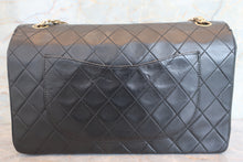 將圖片載入圖庫檢視器 CHANEL/シャネル マトラッセWフラップチェーンショルダーバッグ ラムスキン ブラック/ゴールド金具 ショルダーバッグ 700090029