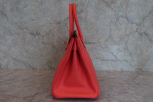 将图片加载到图库查看器,HERMES BIRKIN 30 Epsom leather Rouge pivoine T刻印 Hand bag 800030090