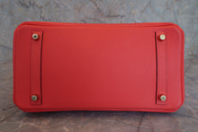 将图片加载到图库查看器,HERMES BIRKIN 30 Epsom leather Rouge pivoine T刻印 Hand bag 800030090
