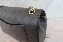 將圖片載入圖庫檢視器 CHANEL/シャネル マトラッセWフラップチェーンショルダーバッグ ラムスキン ブラック/ゴールド金具 ショルダーバッグ 700090029