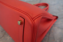 将图片加载到图库查看器,HERMES BIRKIN 30 Epsom leather Rouge pivoine T刻印 Hand bag 800030090
