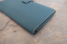 Load image into Gallery viewer, HERMES  Bearn classic Epsom leather Blue jean □B Engraving Wallet 700060105
