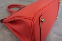 将图片加载到图库查看器,HERMES BIRKIN 30 Epsom leather Rouge pivoine T刻印 Hand bag 800030090
