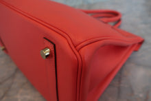 将图片加载到图库查看器,HERMES BIRKIN 30 Epsom leather Rouge pivoine T刻印 Hand bag 800030090