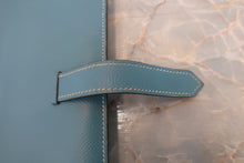 Load image into Gallery viewer, HERMES  Bearn classic Epsom leather Blue jean □B Engraving Wallet 700060105