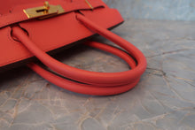 将图片加载到图库查看器,HERMES BIRKIN 30 Epsom leather Rouge pivoine T刻印 Hand bag 800030090