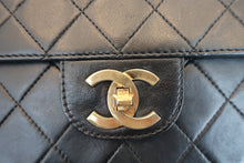 將圖片載入圖庫檢視器 CHANEL/シャネル マトラッセWフラップチェーンショルダーバッグ ラムスキン ブラック/ゴールド金具 ショルダーバッグ 700090029