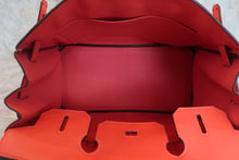 将图片加载到图库查看器,HERMES BIRKIN 30 Epsom leather Rouge pivoine T刻印 Hand bag 800030090