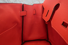 将图片加载到图库查看器,HERMES BIRKIN 30 Epsom leather Rouge pivoine T刻印 Hand bag 800030090