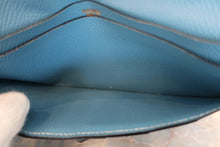 Load image into Gallery viewer, HERMES  Bearn classic Epsom leather Blue jean □B Engraving Wallet 700060105