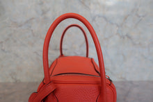 Load image into Gallery viewer, HERMES LINDY 26 Clemence leather Orange poppy C Engraving Shoulder bag 800090076