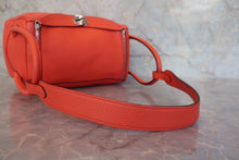 Load image into Gallery viewer, HERMES LINDY 26 Clemence leather Orange poppy C Engraving Shoulder bag 800090076