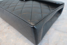 Load image into Gallery viewer, CHANEL Medium Matelasse single flap chain shoulder bag Caviar skin Black/Silver hadware Shoulder bag 700090016