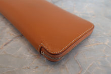 Load image into Gallery viewer, HERMES  Azapp Long Silkin Epsom leather/Silk Gold T Engraving Wallet 700060154