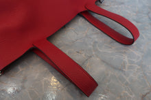 将图片加载到图库查看器,HERMES PICOTIN LOCK MM Clemence leather Rouge garance C刻印 Hand bag 800020163