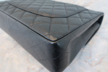 Load image into Gallery viewer, CHANEL Medium Matelasse single flap chain shoulder bag Caviar skin Black/Silver hadware Shoulder bag 700090016