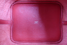 将图片加载到图库查看器,HERMES PICOTIN LOCK MM Clemence leather Rouge garance C刻印 Hand bag 800020163