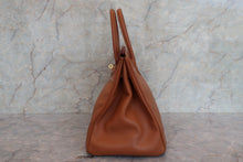 Load image into Gallery viewer, HERMES BIRKIN 35 Graine Couchevel leather Gold □A Engraving Hand bag 700050216