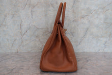 Load image into Gallery viewer, HERMES BIRKIN 35 Graine Couchevel leather Gold □A Engraving Hand bag 700050216