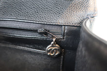 Load image into Gallery viewer, CHANEL Medium Matelasse single flap chain shoulder bag Caviar skin Black/Silver hadware Shoulder bag 700090016