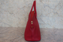将图片加载到图库查看器,HERMES BOLIDE 35 Fjord leather Rouge vif ○X刻印 Shoulder bag 800090066