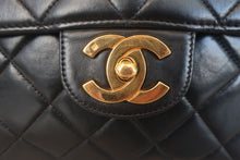 將圖片載入圖庫檢視器 CHANEL/シャネル 中マトラッセシングルフラップチェーンショルダーバッグ ラムスキン ブラック/ゴールド金具 ショルダーバッグ 800010188