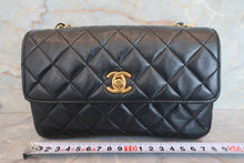 Load image into Gallery viewer, CHANEL Mini matelasse chain shoulder bag Lambskin Black/Gold hadware Shoulder bag 700070275