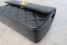 Load image into Gallery viewer, CHANEL Mini matelasse chain shoulder bag Lambskin Black/Gold hadware Shoulder bag 700080224