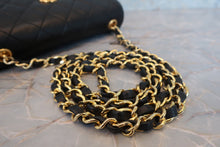 Load image into Gallery viewer, CHANEL Mini matelasse chain shoulder bag Lambskin Black/Gold hadware Shoulder bag 700080224