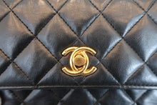 Load image into Gallery viewer, CHANEL Mini matelasse chain shoulder bag Lambskin Black/Gold hadware Shoulder bag 700070275