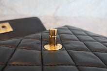Load image into Gallery viewer, CHANEL Mini matelasse chain shoulder bag Lambskin Black/Gold hadware Shoulder bag 700070275