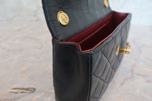 Load image into Gallery viewer, CHANEL Mini matelasse chain shoulder bag Lambskin Black/Gold hadware Shoulder bag 700070275