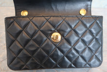 Load image into Gallery viewer, CHANEL Mini matelasse chain shoulder bag Lambskin Black/Gold hadware Shoulder bag 700080224