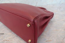 将图片加载到图库查看器,HERMES BIRKIN 30 Clemence leather Iris □N刻印 Hand bag 700040215