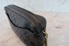 Load image into Gallery viewer, CHANEL Matelasse fringe chain shoulder bag Lambskin Black/Gold hadware Shoulder bag 700080217