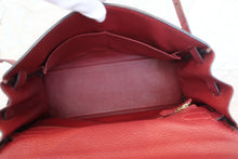 将图片加载到图库查看器,HERMES BIRKIN 30 Clemence leather Iris □N刻印 Hand bag 700040215